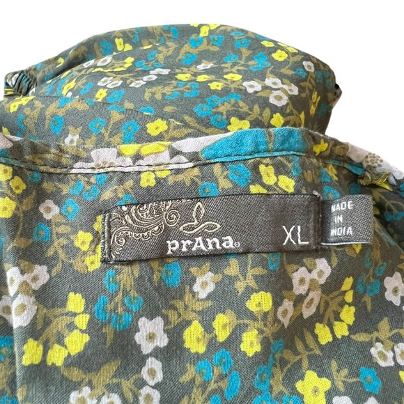 Women's prAna Poet Peasant Floral Print Long Sleeve Size XL - Picture 4 of 4